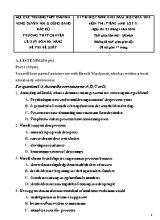 Đề đề xuất thi học sinh giỏi môn Tiếng Anh Lớp 11 - Năm học 2015-2016 - Trường THPT chuyên Lê Quý Đôn